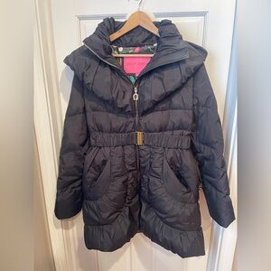 Betsey Johnson Black “Lucky”Puffer Jacket for Women XL
